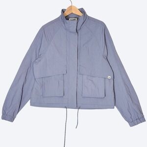 LIV Outdoor Nylon Lightweight Waterproof Rain Jacket Womens‎ L Drawstring Waist